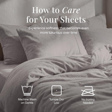 Tribeca Living FLSOEDSS Drap de lit profond en flanelle de luxe, grand lit, platine