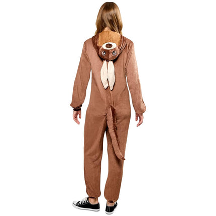 Kangaroo Furry Onesie Costume for Adults - Large-XL