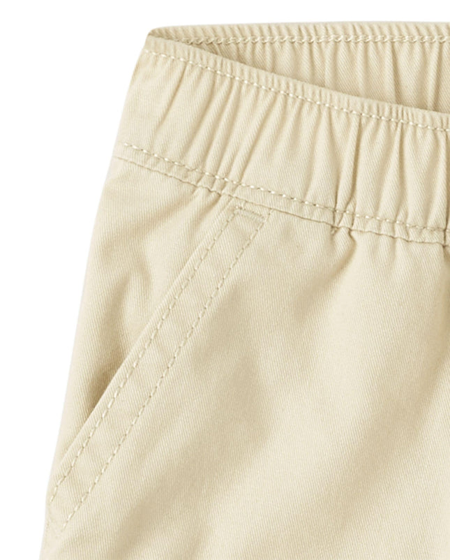 The Children's Place Baby-Girls and Toddler Pull On Chambray Shorts, Straw Hat, 12-18 Months