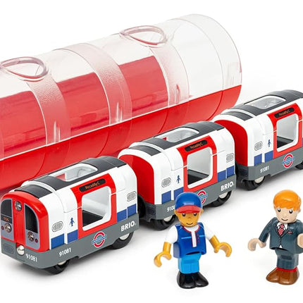 BRIO World Trains of the World London Underground Tube – Toy Train for Kids Age 3+ Years and Up – 2024 Model with Sounds, Lights & Characters
