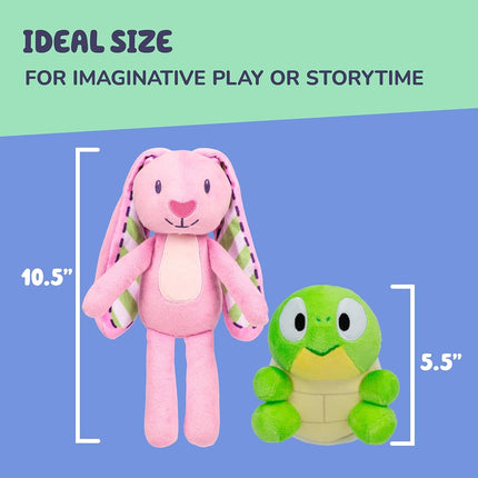 Bluey Friends 2-Pack Plush, Floppy and Turtleboy Stuffed Animals