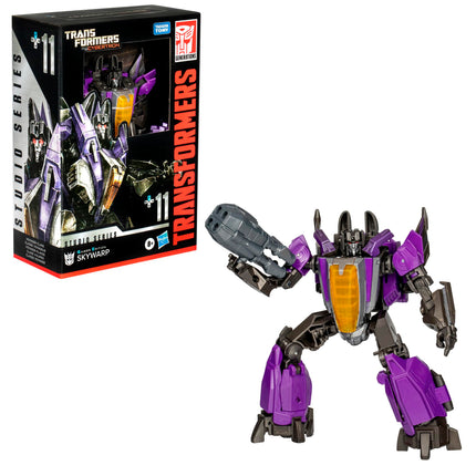 Transformers Toys Studio Series Voyager Class War for Cybertron 11 Gamer Edition Skywarp, figura de acción transformable de 16,5 cm, 8+