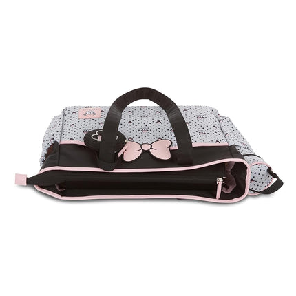 Disney Unisex Baby Cudlie Diaper Tote Moms | Large Spacious Travel Boy and Girl | 17-inch Multi-Functional Bag, Mickey Mouse Print