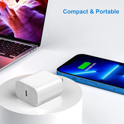iPhone 12 Charger Block 2Pack 20W USB-C Wall Charger Adapter Fast Charging for Apple iPhone 12/12 Mini / 12 Pro / 12 Pro Max / 11, iPad Pro