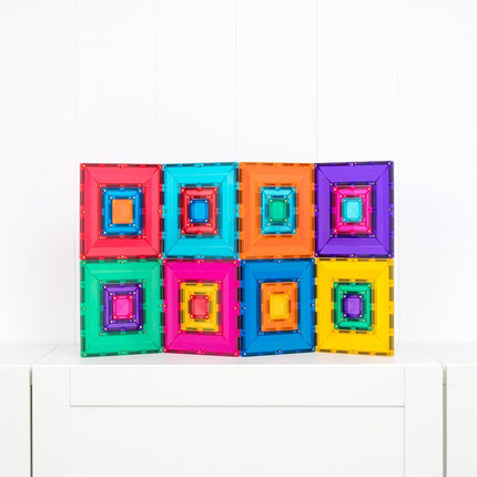 CONNETIX Magnetic Tiles Bright Portal Pack, 48 Pieces