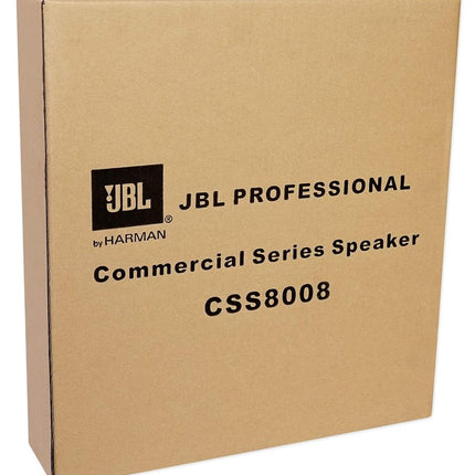 JBL Professional JBL CSS8008200 mm (8 in) Commercial Series Ceiling Speakers, White, (CSS8008)