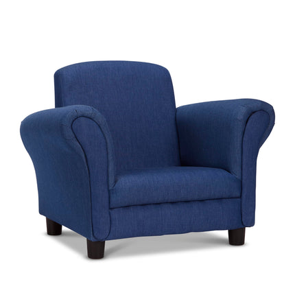 Sillón infantil de tela vaquera de Melissa & Doug (muebles infantiles, 58.4 cm de largo x 44.5 cm de ancho x 46.5 cm de alto) Muebles para niños, silla de lectura para niños, sillas para niños pequeños, sillón infantil grande