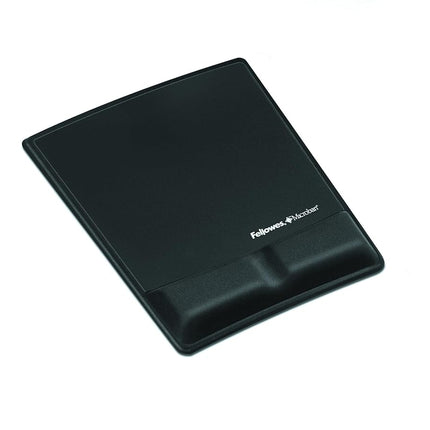 Fellowes Fabrik Mouse Pad/Wrist Support Black