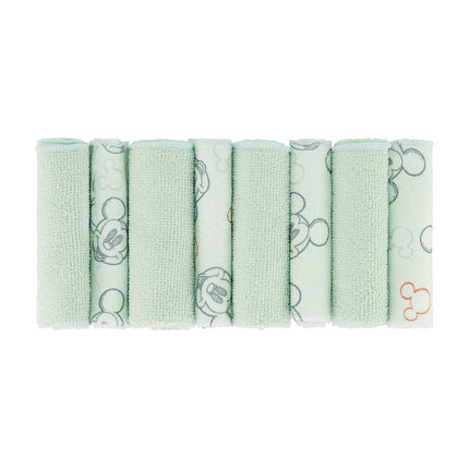 Disney Cudlie Baby Washcloths with Nursery Characters | 8 Pack of Kids Washcloths for Bath and Baby Stuff for Newborns