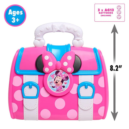 Disney Junior’s Minnie Mouse Bow-Care Doctor Bag Set, Dress Up and Pretend Play, Toy for Fans, Girls, Kids Ages 3 and Up