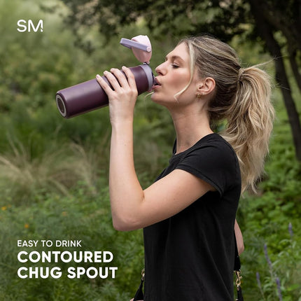 Simple Modern Insulated Sport Water Bottle with Chug Lid | 30oz, Wine