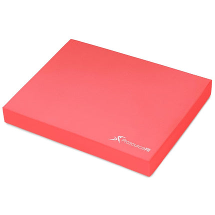 ProsourceFit Exercise Balance Pad – Large Cushioned Non-Slip Foam Mat & Knee Pad for Fitness, Stability Training, Physical Therapy, Yoga 15"x19", Red