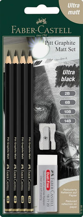 Faber-Castell Pitt Graphite Matt Pencils Set, Incl