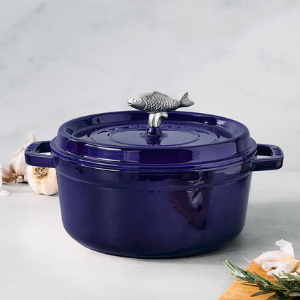 STAUB 40509-348-9 Animal Knob, One Size, Fish
