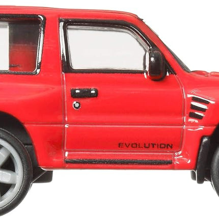 Hot Wheels Premium Car Culture Collectible Toy Car, 1:64 Scale Die-Cast Mitsubishi Pajero Evolution, Terra Trek Vehicle with Real Riders Tires