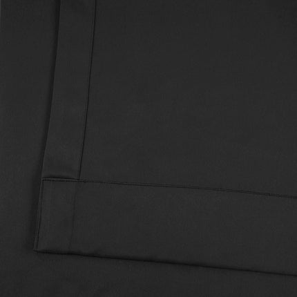 HPD Half Price Drapes Room Darkening Curtains 96 Inches Long for Bedroom & Living Room (1 Panel), 50 X 96, Jet Black
