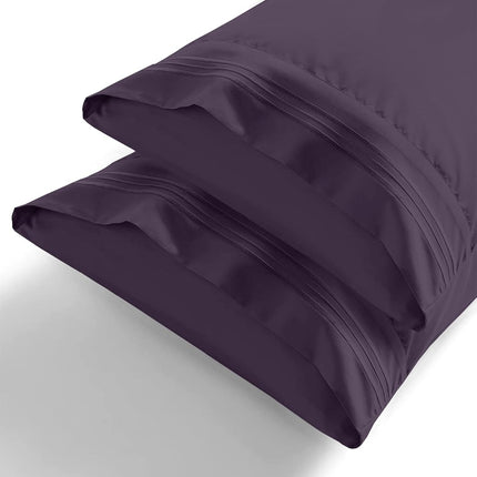 Elegant Comfort Premium Hotel Quality 2-Piece Pillowcase Set, Luxury & Softest 1500 Thread Count Egyptian Quality Bedding Pillowcases, Wrinkle and Fade Resistant