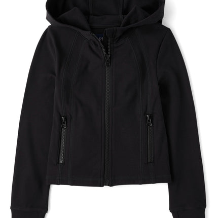 The Children's Place Girls' Active Full Zip Hooded