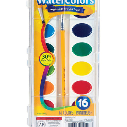 Crayola Washable Watercolors, 16 Count