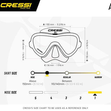 Cressi A1 Mask Lens Antifog