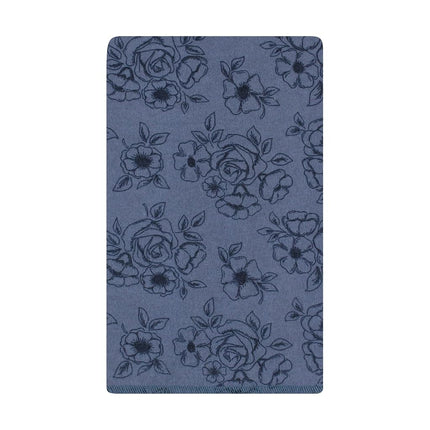 Hudson Baby Unisex Baby Cotton Flannel Burp Cloths, Dusty Rose Floral 10-Pack, One Size