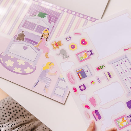 Melissa & Doug Reusable Sticker Pad Set: Play House - 175+ Reusable Stickers Toddler Travel Toys, Sticker Book for Kids Ages 3+