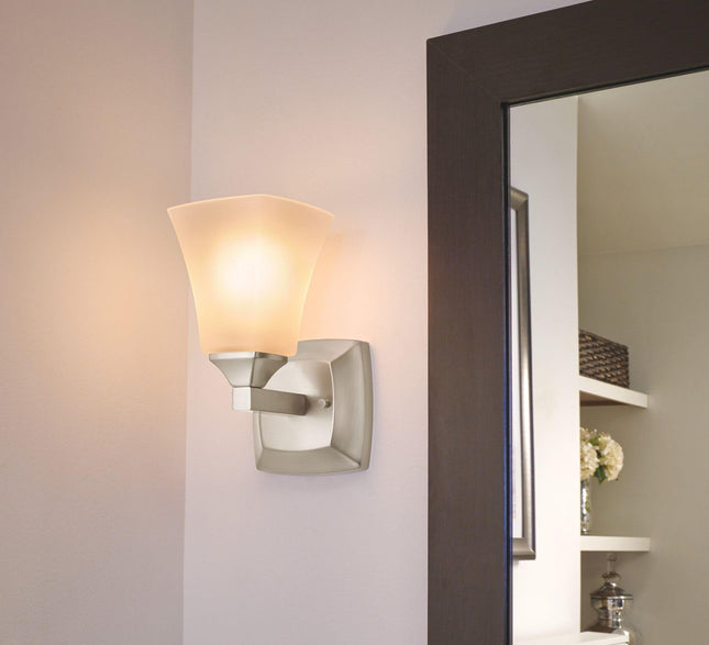 Moen YB5161BN Voss Bath Lighting One Globe, Brushed Nickel