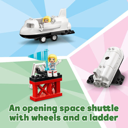LEGO DUPLO La mission de la navette spatiale 10944 ; un ensemble de jeu créatif pour l'apprentissage, nouveau en 2021 (23 pièces)