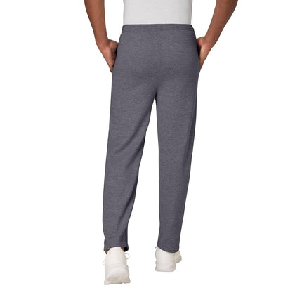 Hanes Men's EcoSmart Fleece Sweatpant with Pockets, Charcoal Heather, X-Large