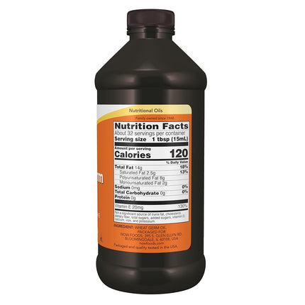 NOW Wheat Germ Oil, 16-Ounce