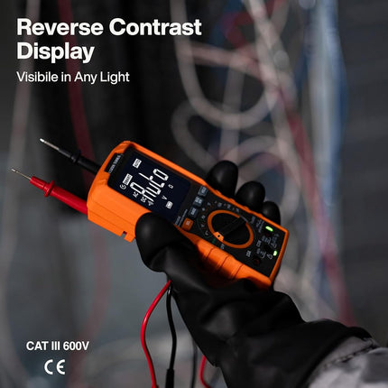 Klein Tools MM460S Smart Digital Multimeter, 600V AC/DC Auto-Ranging TRMS, Voltage Tester, Backlit Display, Hands-Free Operation, Professional Electrical Tester