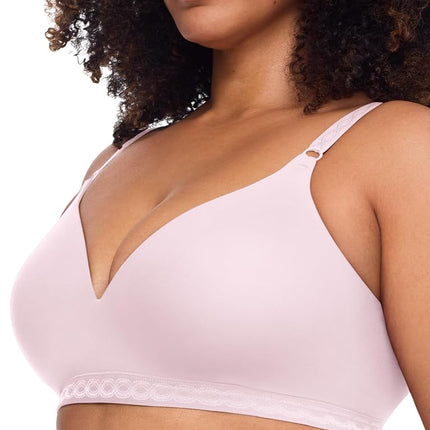Warner's Womens Simply Perfect Super Soft Wireless Lightly Lined Comfort Bra Rm1691t, Pale Pink, 34A