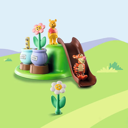 Playmobil 71317 1.2.3 & Disney: Winnie's & Tigger's Bee Garden, Winnie-the-Pooh, educational toys for toddlers, gifting toy and fun imaginative role-play, playsets for children ages 12 months+