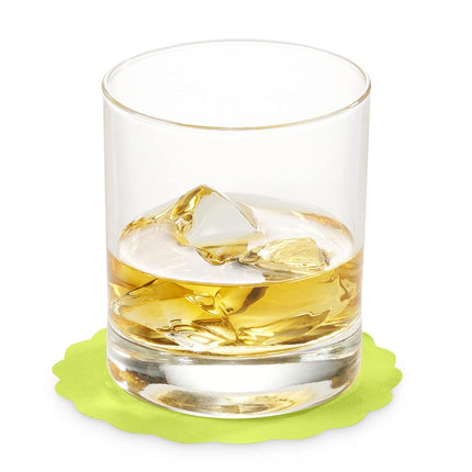 Disposable Kiwi Paper Coasters for Drinks, 3.5 Inch Round Coasters for Bar, Cocktail, Beverage, Wine Or Event, 500 Pack Bulk