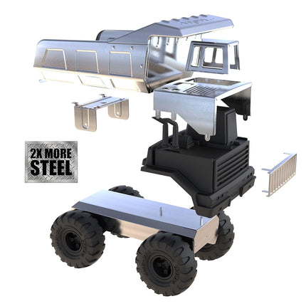 Tonka Retro Mighty Dump Truck - Collector's Edition - Made with 2X More Steel, Kids Construction Toy, Metal Truck, Toy Truck for Boys and Girls, Kids, Toddlers, Ages 3+
