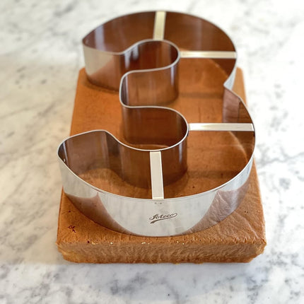 Ateco Large Number 0 Stainless Steel Cookie Cutter, 8 Inch Size