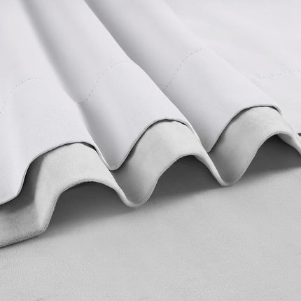 HPD Half Price Drapes Velvet Blackout Curtains/Drapes - 108 Inches Long 1 Panel Blackout Curtain Signature Pleated for Living Room & Bedroom - 25W X 108L, Reflection Grey