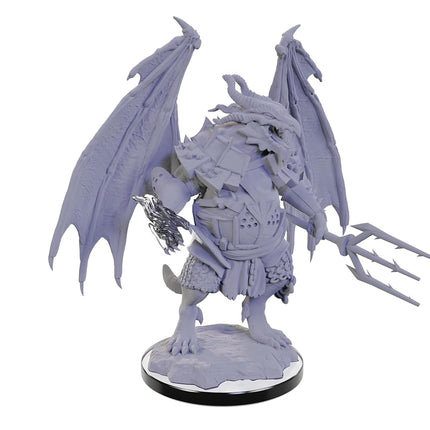 WizKids D&D Nolzur's Marvelous Miniatures: Draconian Foot Soldier & Mage Dungeons and Dragons Unpainted Miniatures