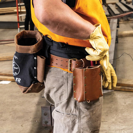Klein Tools 5800IWBXL Ironworker Tool Holder Belt System, 8-Piece Set, Quick-Release Belt, Bolt Bag, Holders, Tension Straps, Pro Pad, X-Large