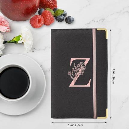 YeeCASE Waitress Book, Alphabet Waitress Book for Waitress, Leather Waitress Book with Zipper Pocket, Server Manual Checkbook for Server Apron (Z)