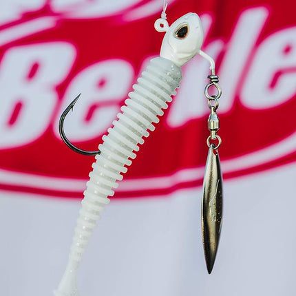 Berkley PowerBait Power Swimmer Swimbait Fishing Bait, 4.3", Sight Flash, 6 Count