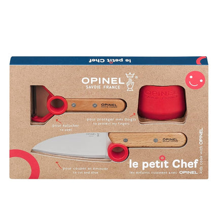 Opinel Le Petit Chef 3pc Set (Kitchen Knife S/S 10