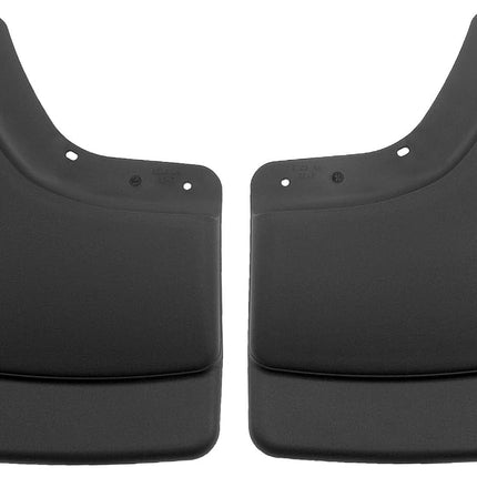 Husky Liners - Rear Mud Guards | 2002-2009 Dodge Ram 1500/2500/3500 w/Single Rear Wheels & w/o OEM Fender Flares, Rear Set - Black, 2 Pc. | 57061