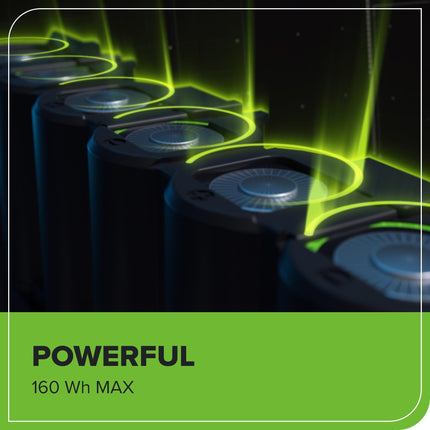 Batería de iones de litio Greenworks LB40HP040, negra
