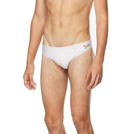 Speedo Men's Swimsuit Brief PowerFlex Eco Solar Bright White