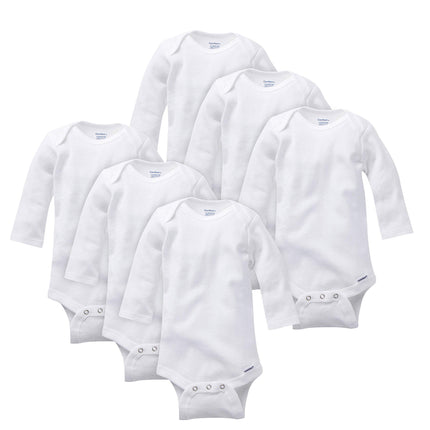 Gerber Baby Unisex 6-Pack Long Sleeve Onesies Body