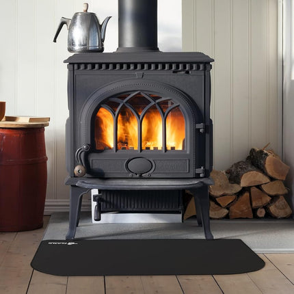 FLASLD Fireproof Indoor Fireplace Mat, Outdoor Flame-Resistant Pad Fiberglass Rug for Hearth and Chiminea, Ember Protection Mat for Fireplace Stove (40×60 inch)