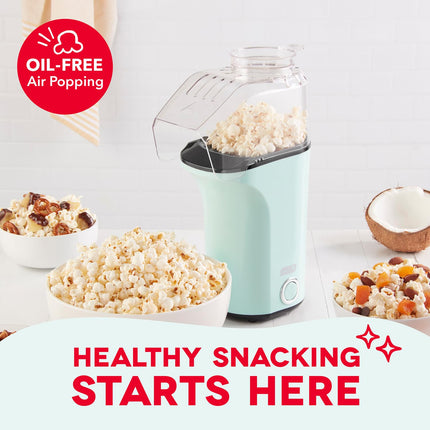 Disney Dash Fresh Pop Popcorn Maker - Oil-Free, Air Popcorn Popper - With Measuring Cup & Recipe Guide - Perfect for Movie Nights - 16 Cups, Moana