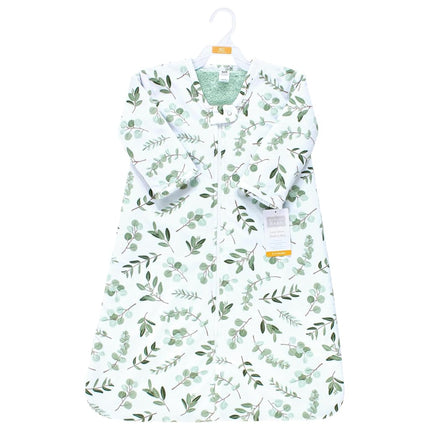 Saco de dormir de felpa de piel sintética de manga larga Hudson Baby unisex, manta portátil, eucalipto, 6-12 meses
