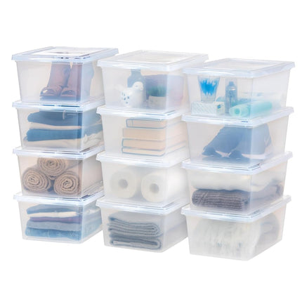IRIS USA 17 Qt Clear Storage Box, BPA-Free Plastic